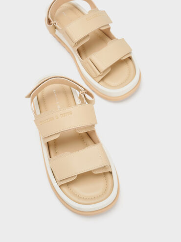 Avalon Buckled Sports Sandals, Sand, hi-res