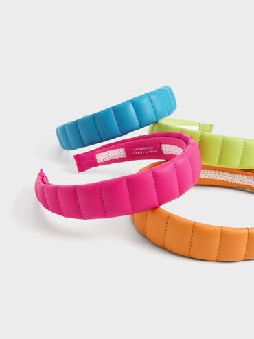 Padded Headbands, Lime, hi-res
