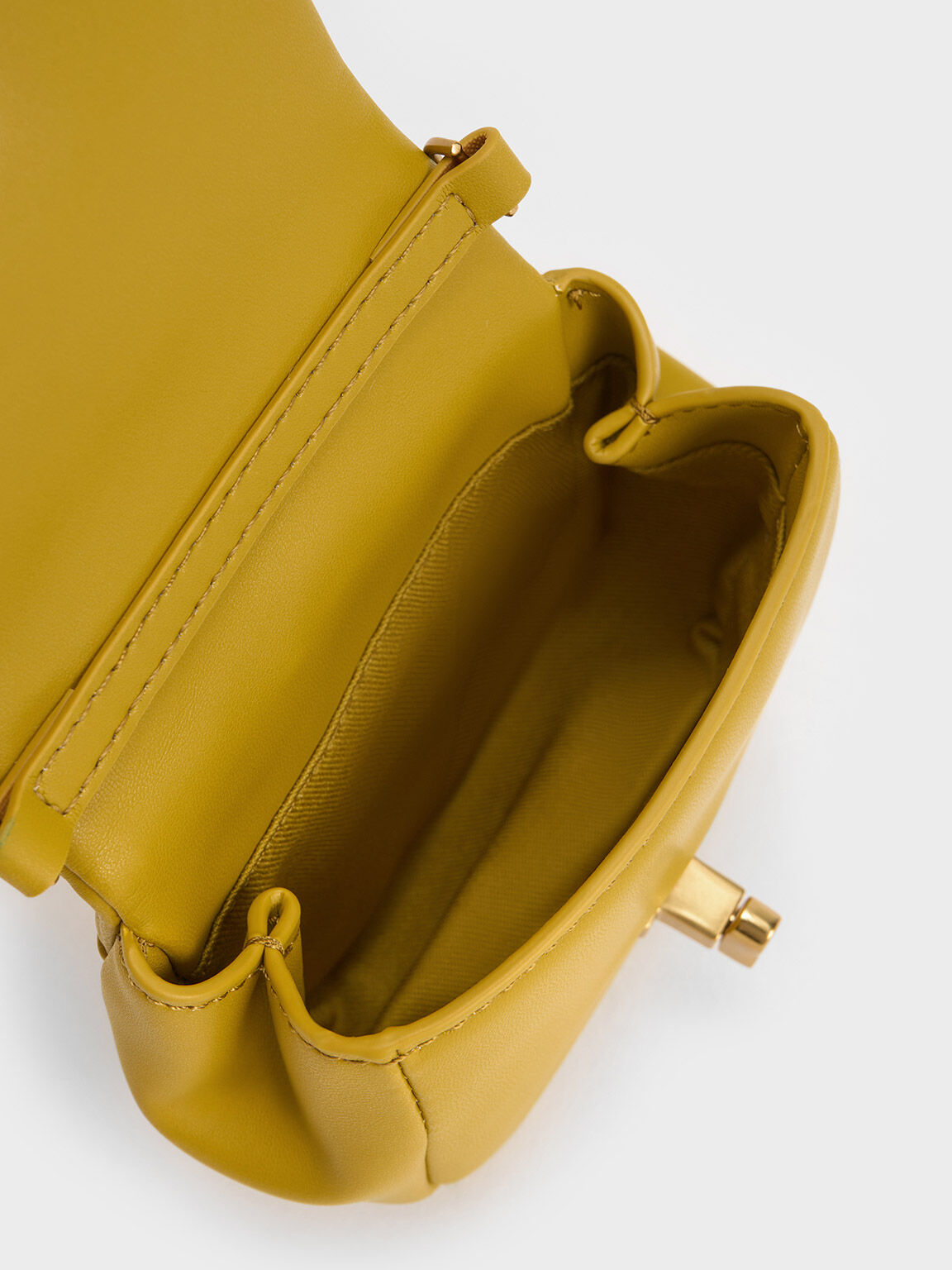 Mustard Iva Padded Mini Bag CHARLES KEITH SA