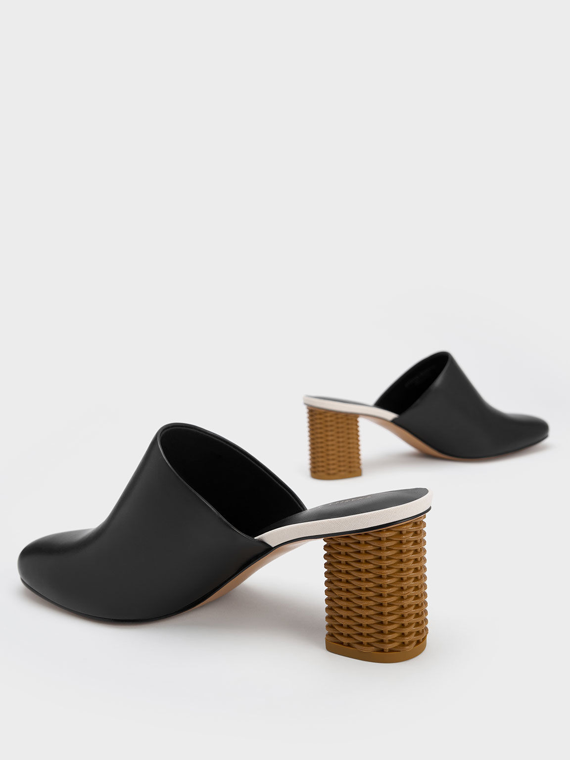 Rattan mules cheap