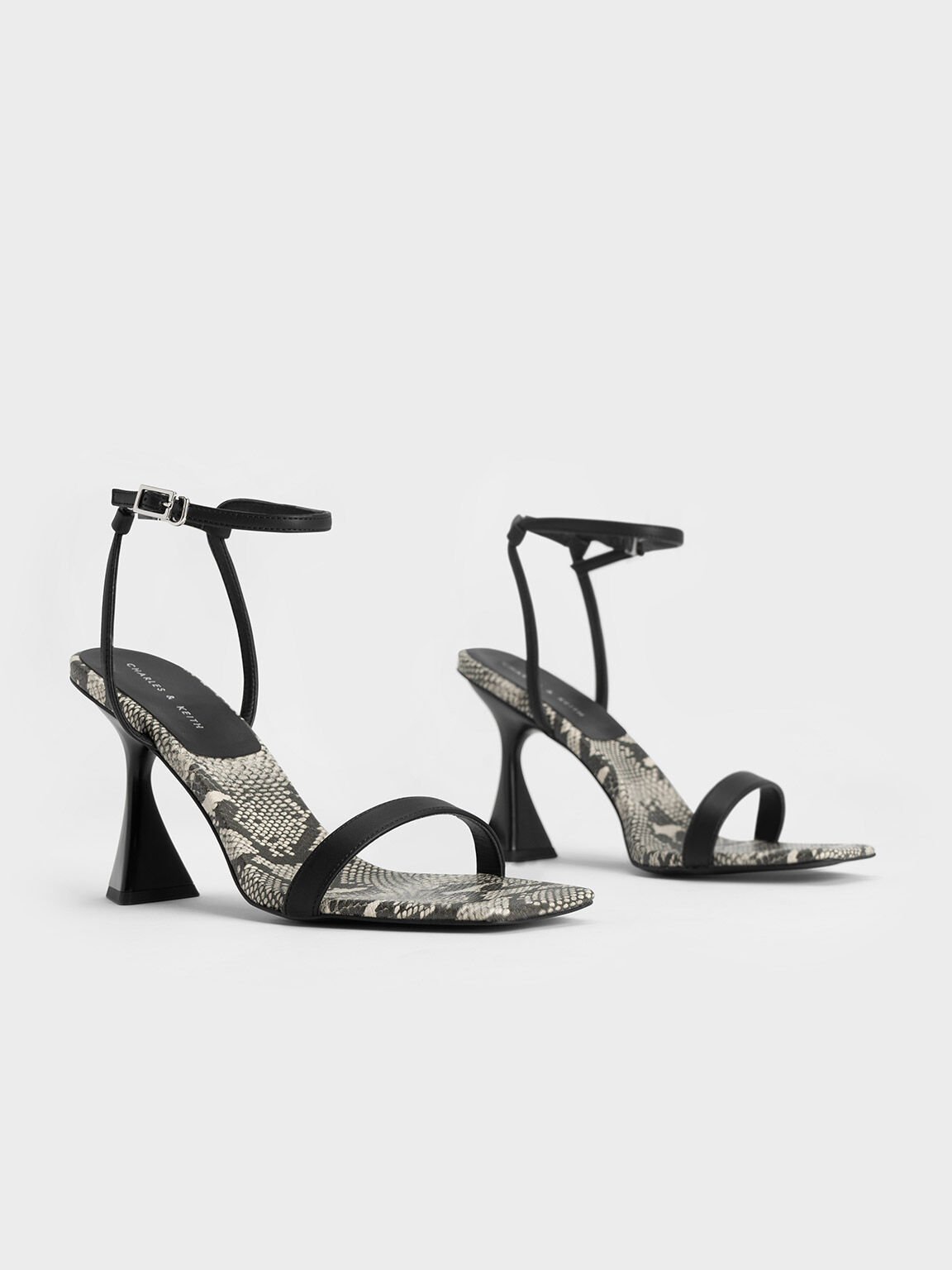 Black snake print shop sandals