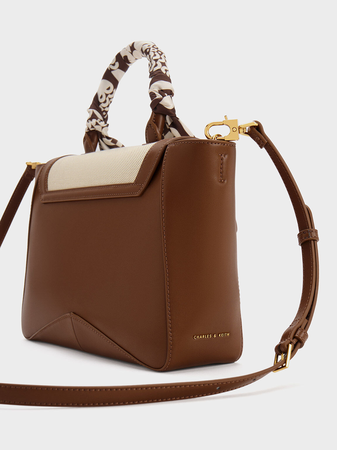 Charles & keith scarf wrapped handle bag 2025