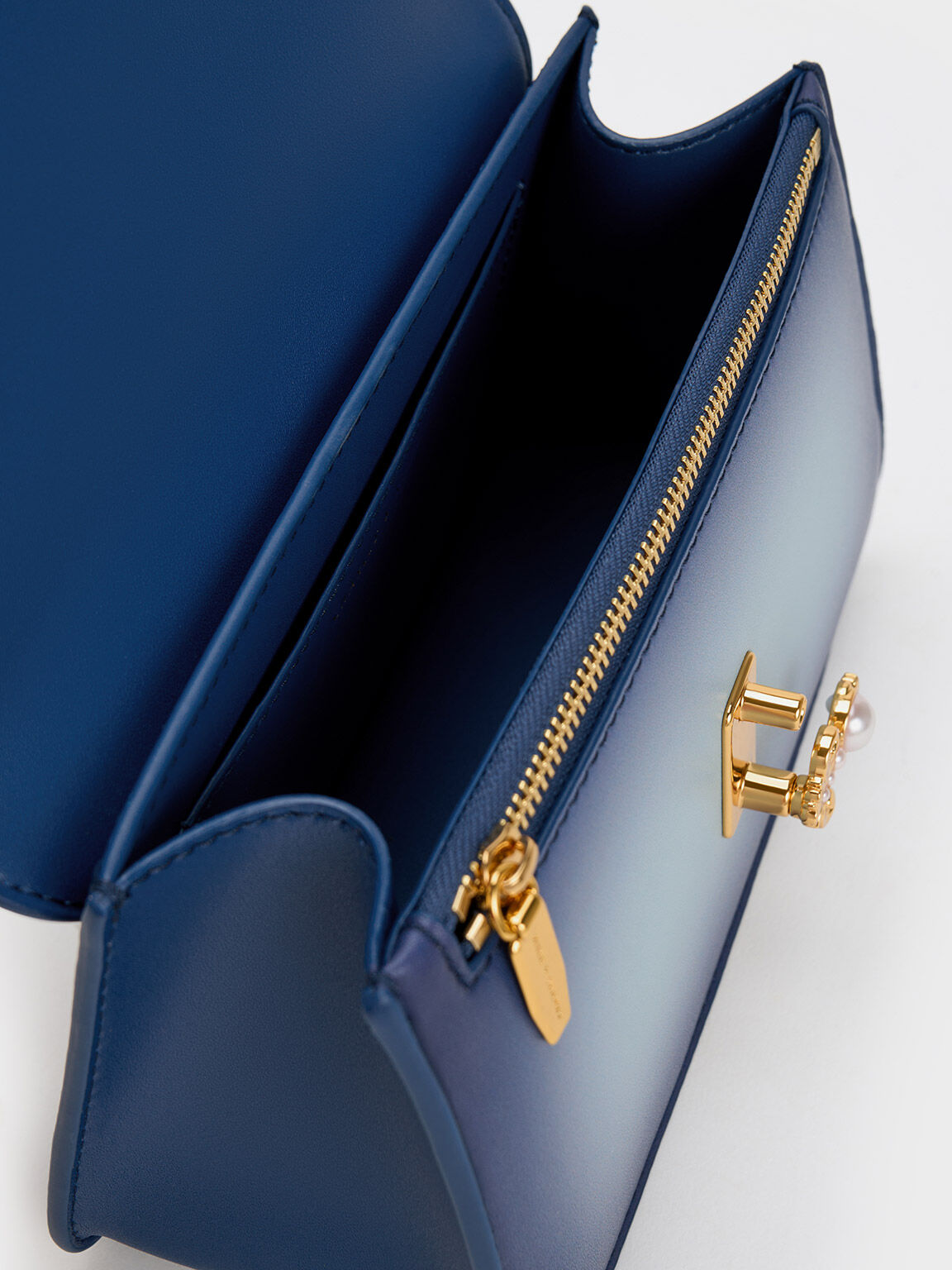 Merial Metallic Accent Ombre Crossbody Bag, Navy, hi-res