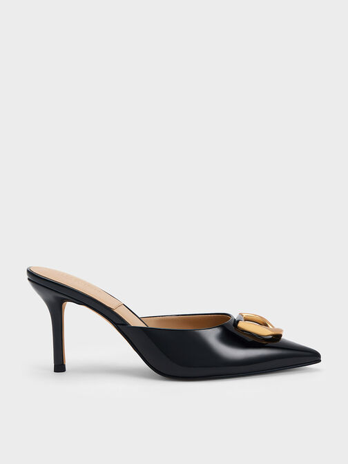 Gabine Patent Leather Mules, Black, hi-res