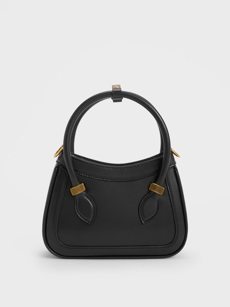 حقيبة بوني بتصميم مقوس, أسود, hi-res