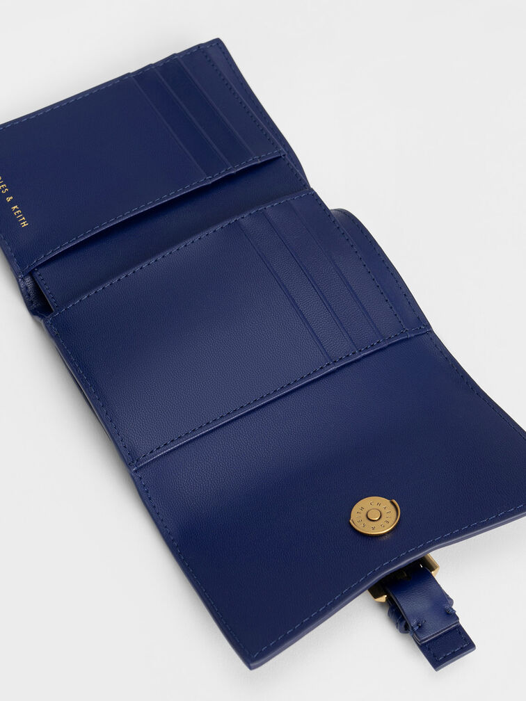 Annelise Belted Wallet, Navy, hi-res