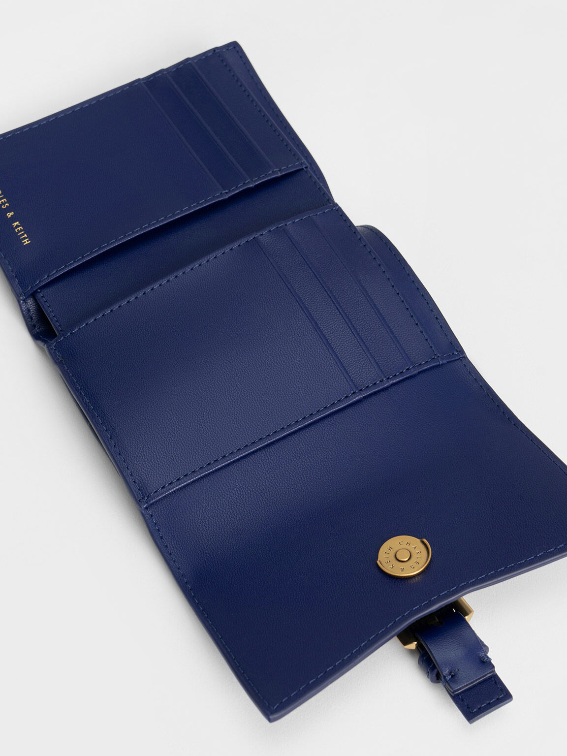 Annelise Belted Wallet, Navy, hi-res