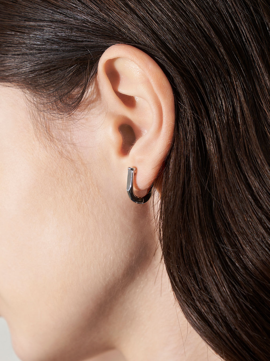 Gabine Huggie Earrings, Silver, hi-res
