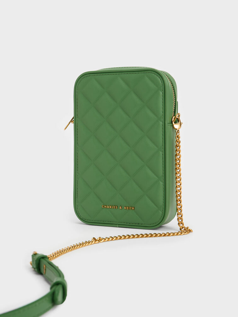 Bonnie Padded Phone Pouch, Green, hi-res