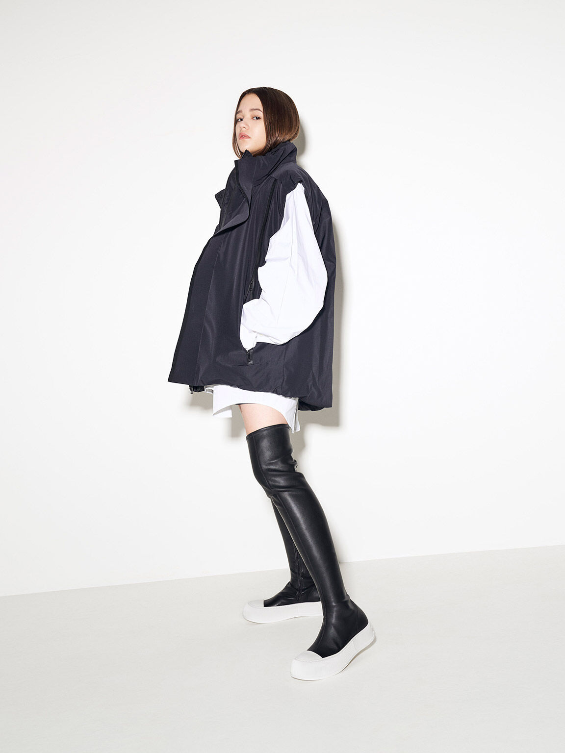 Harrianna Thigh-High Boots, Black, hi-res