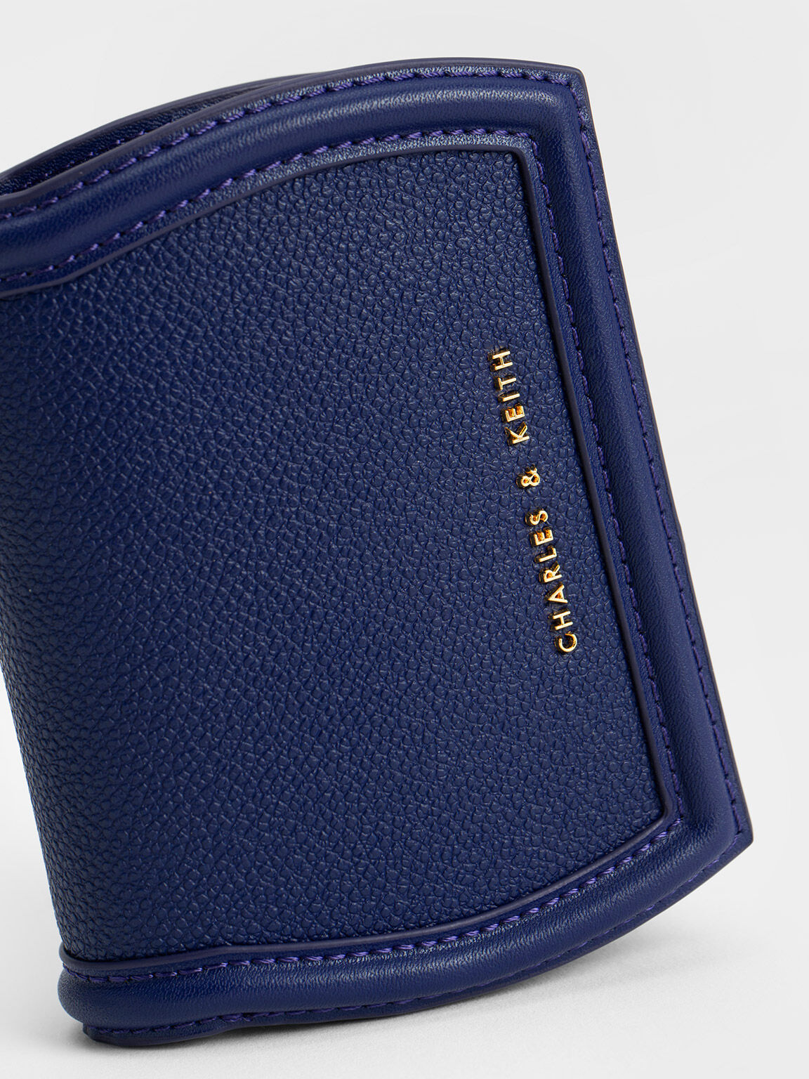 Leona Curved Wallet, Navy, hi-res