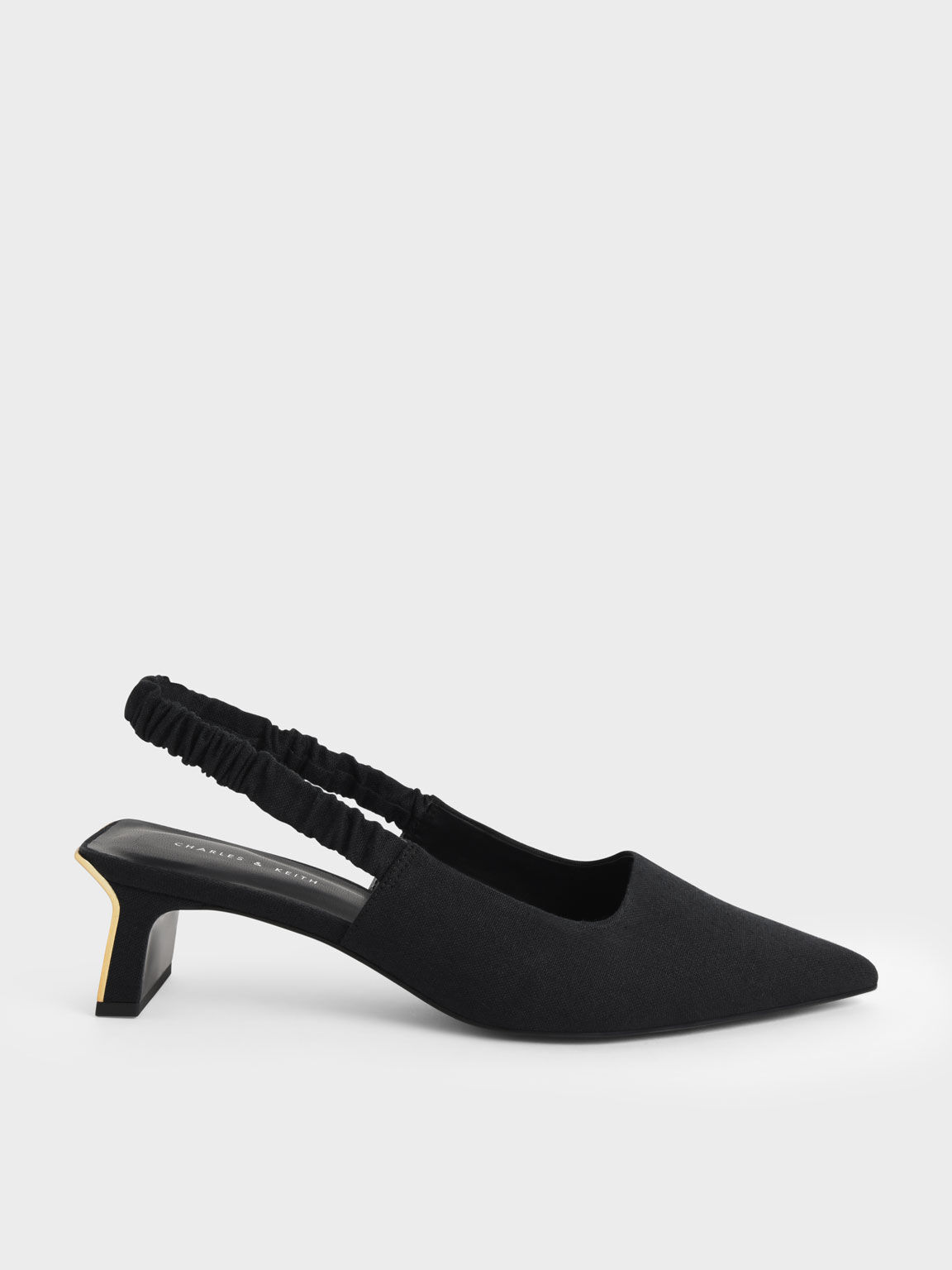 Clear and black mules shop