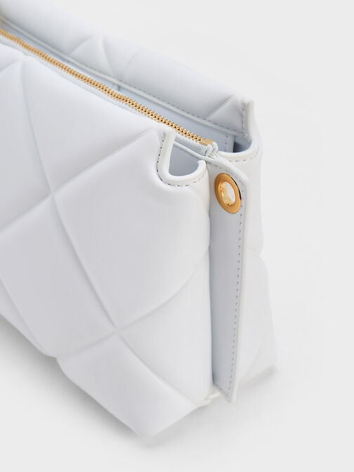 حقيبة "دانيكا" مبطنة مع سلسلة سميكة, أبيض, hi-res