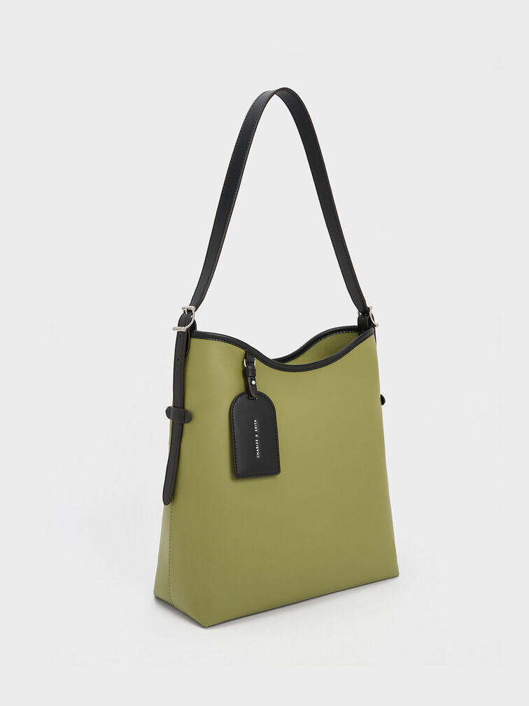 Naomi Slouchy Hobo Bag, Olive, hi-res