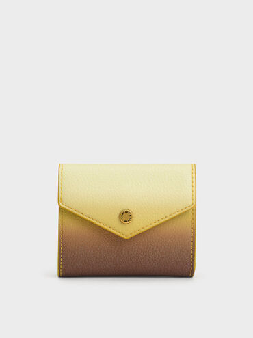 Marlowe Short Envelope Wallet, Mustard, hi-res