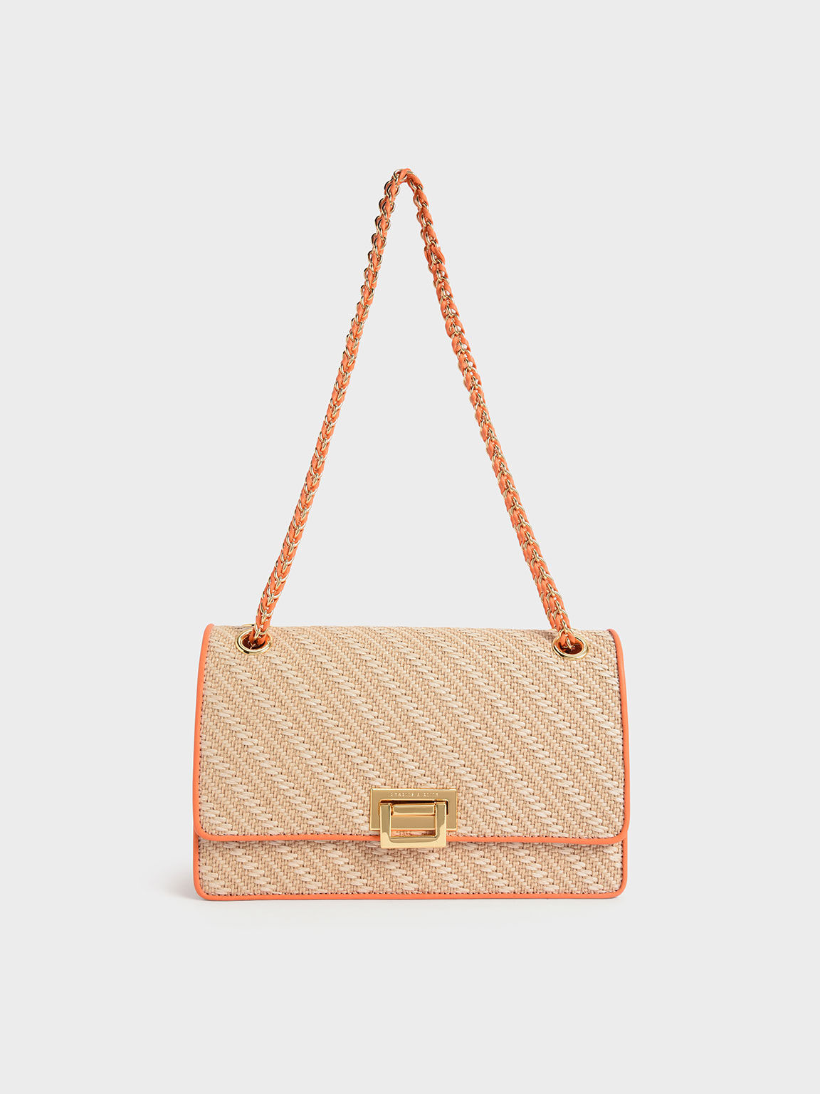 Charles and keith woven shoulder bag 2025