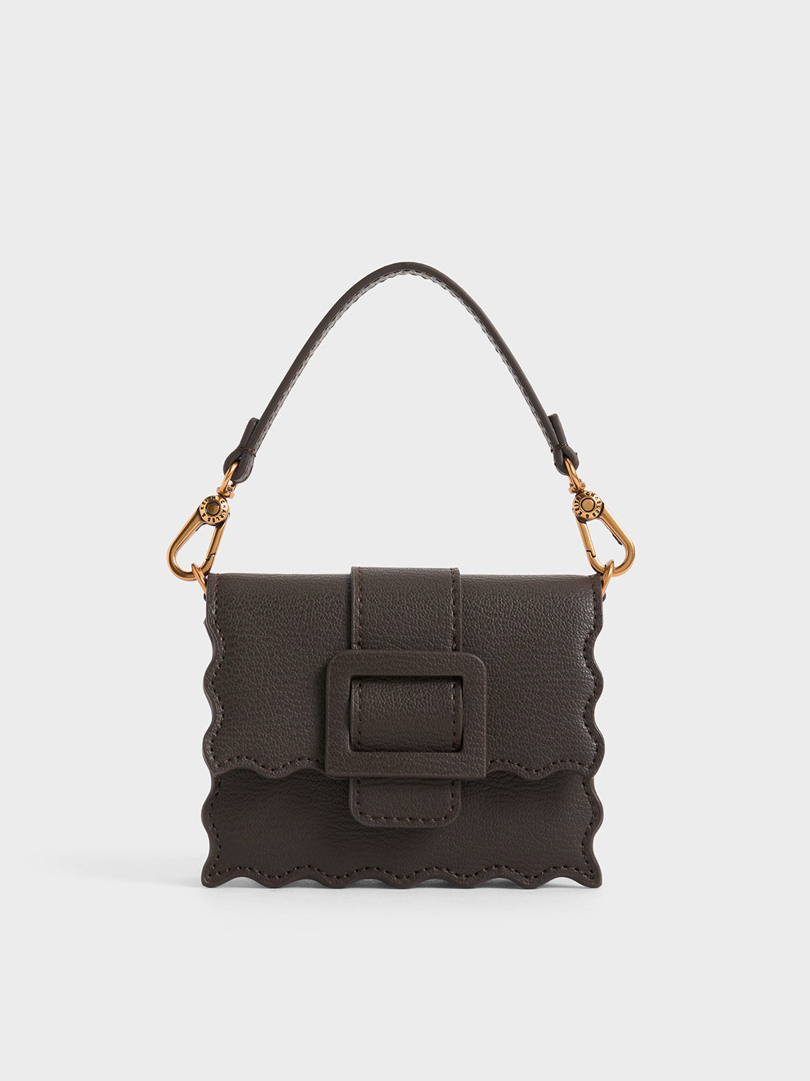 Dark Moss Waverly Scallop Trim Mini Bag CHARLES KEITH SA