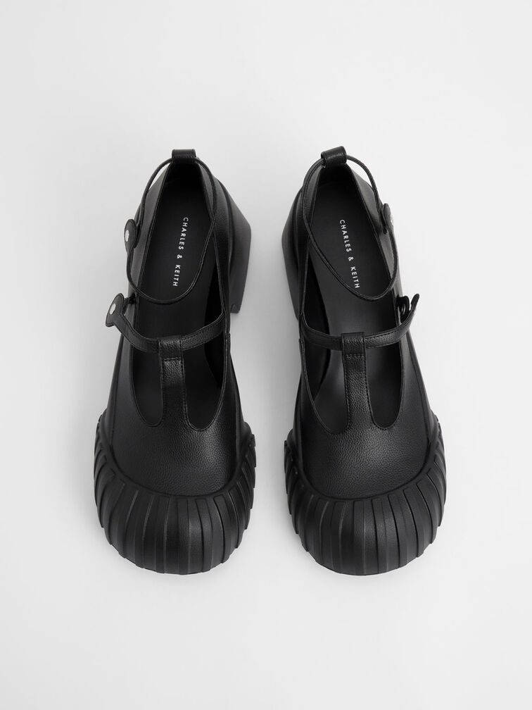 Adrian Chunky Sole Mary Janes, Black, hi-res