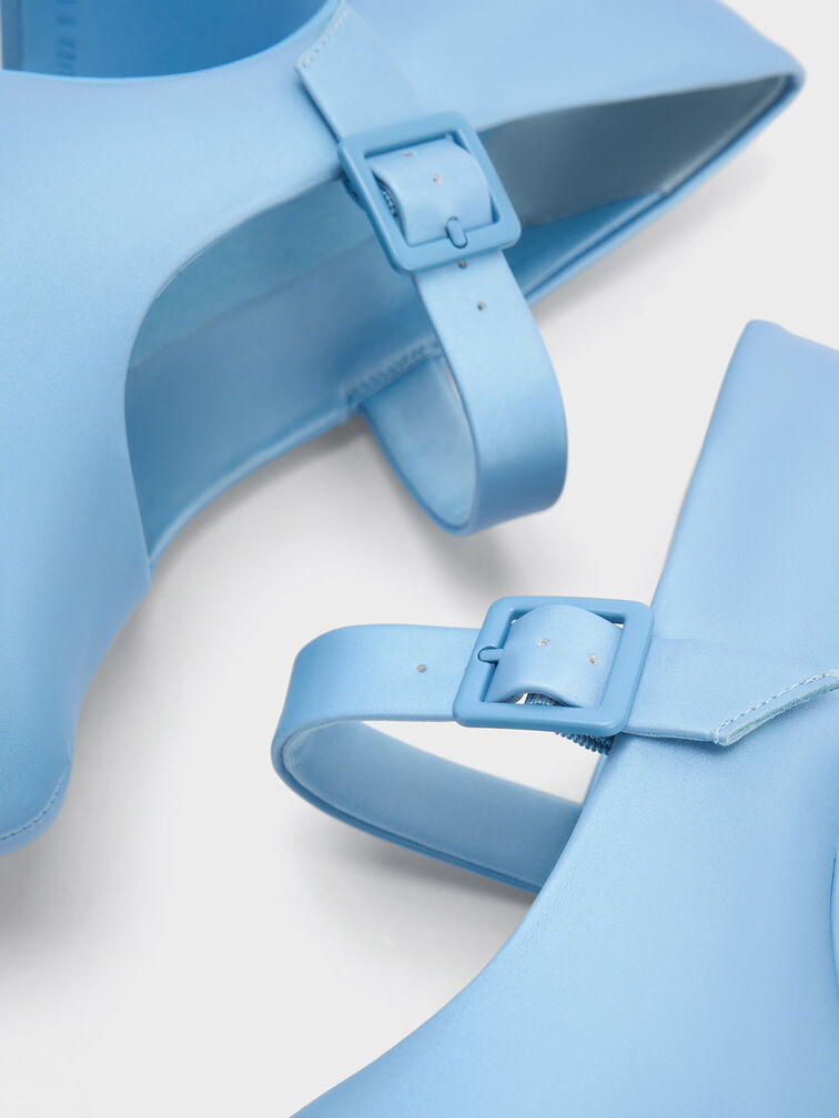 Pixie Platform Mary Janes, Blue, hi-res