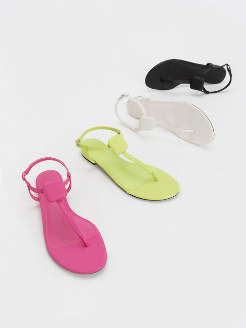 Koa Thong Sandals, Black, hi-res