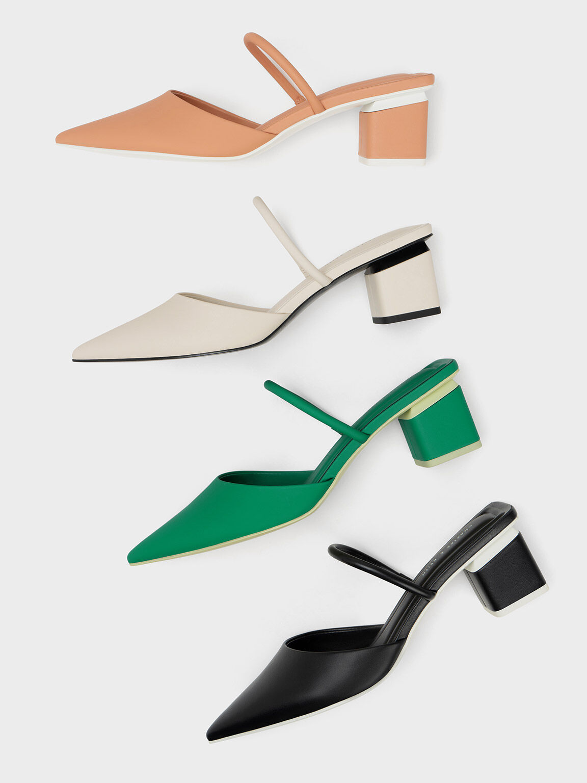 Block Heel Mules, Chalk, hi-res