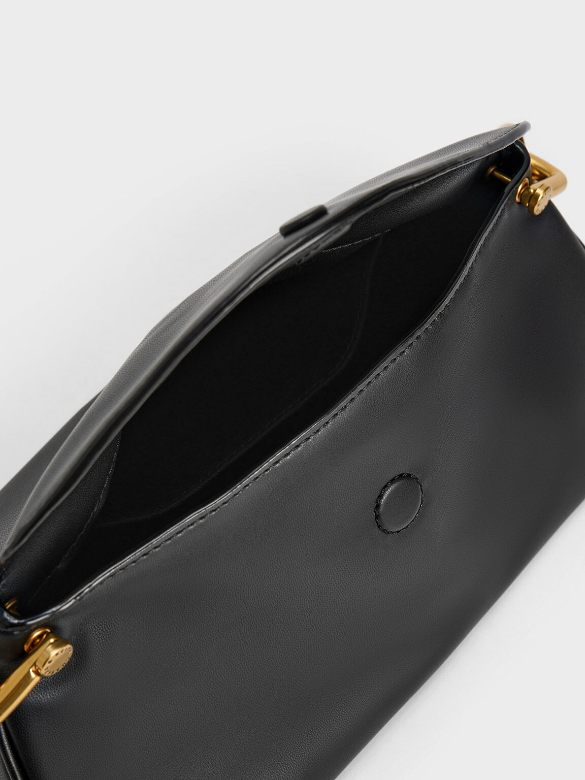 Cleona Braided Handle Hobo Bag, Black, hi-res