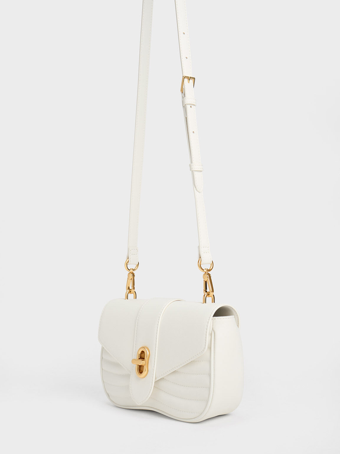 حقيبة كروس بتصميم مقسم - أوبريل, أبيض, hi-res