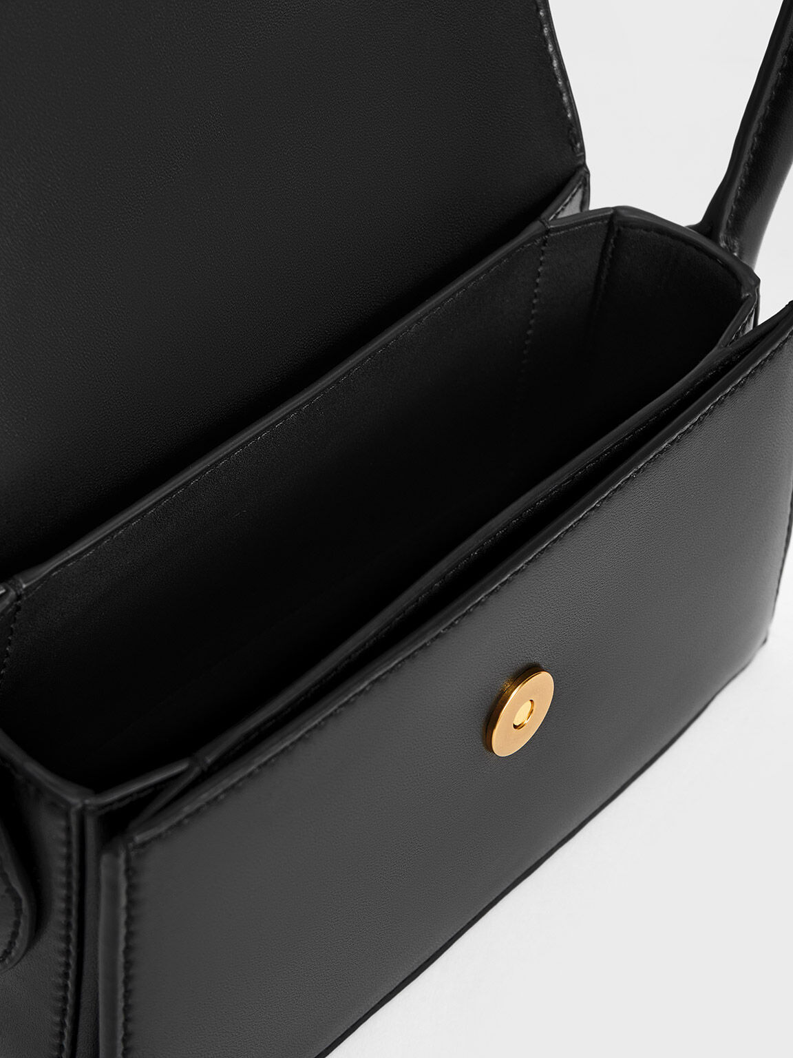 Annelise Belted Trapeze Bag, Black, hi-res