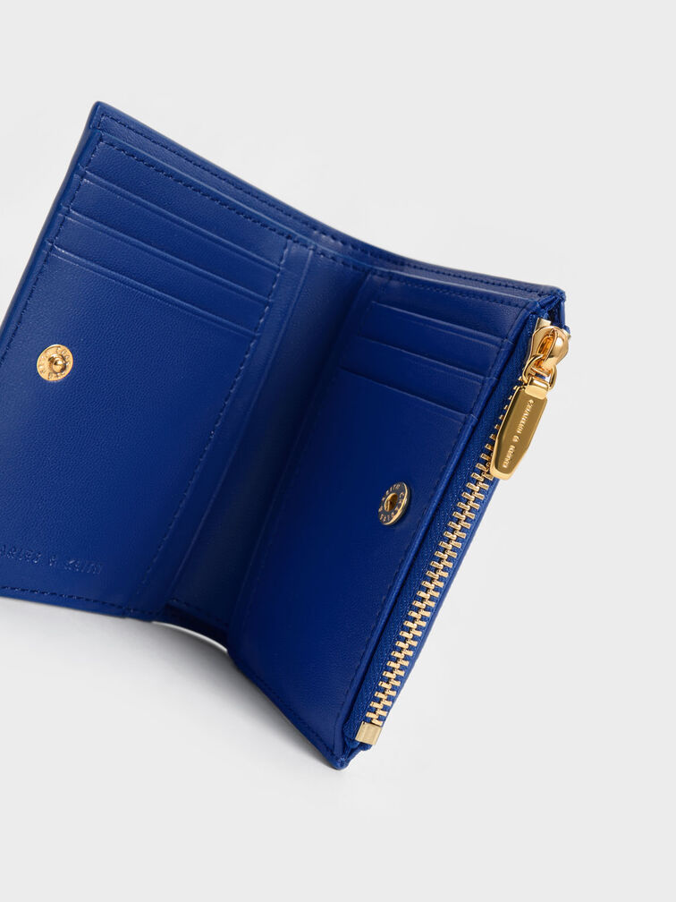 Harmonee Top Zip Small Wallet, Cerulean, hi-res