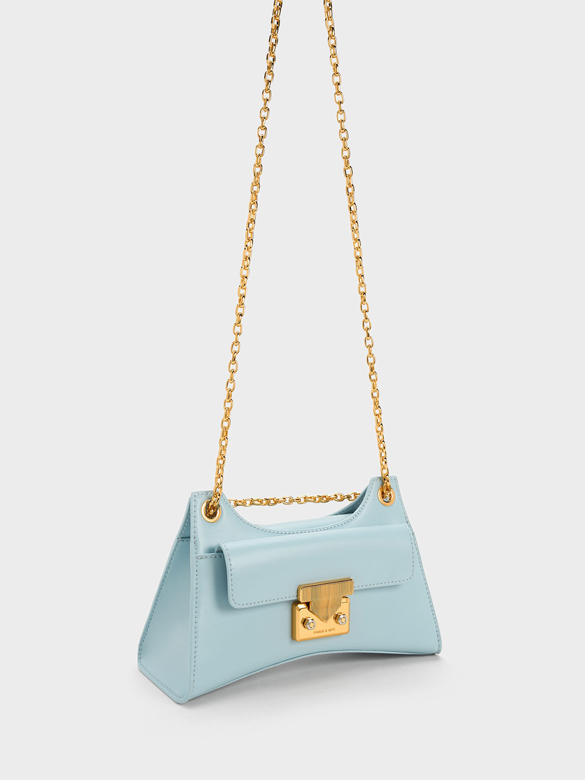 Eudora Sculptural Bag, Blue, hi-res