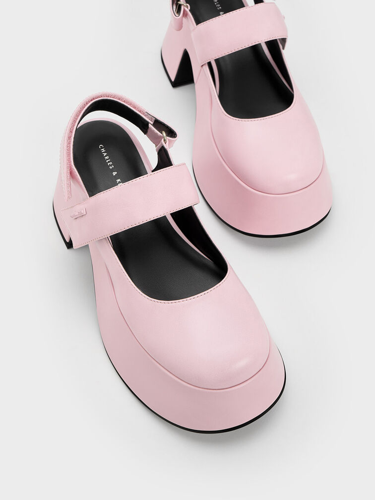 Rubina Slingback Mary Jane Pumps, Light Pink, hi-res