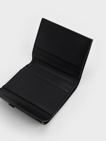 محفظة مارلو قصيرة بتصميم ظرف, أسود, hi-res