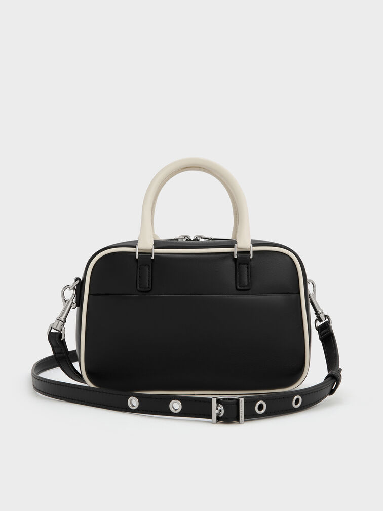 Mini Sianna Two-Tone Bowling Bag, Multi, hi-res