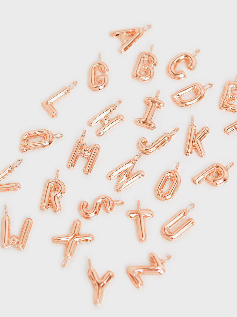 Alphabet 'L' Charm, Rose Gold, hi-res