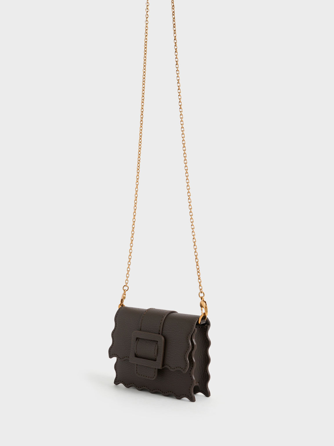 Dark Moss Waverly Scallop Trim Mini Bag CHARLES KEITH SA