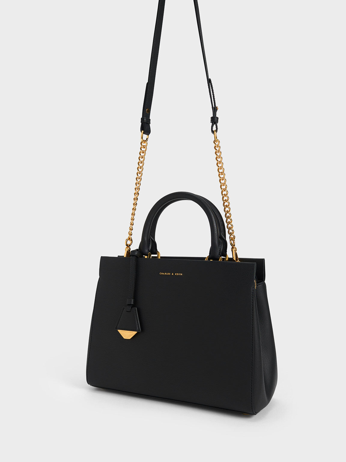 Structured handbag charles shop and keith