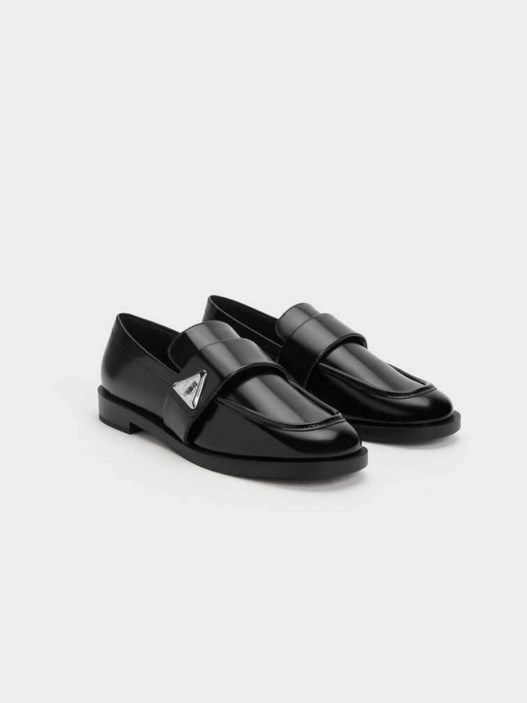 Trice Metallic Accent Loafers, Black Box, hi-res