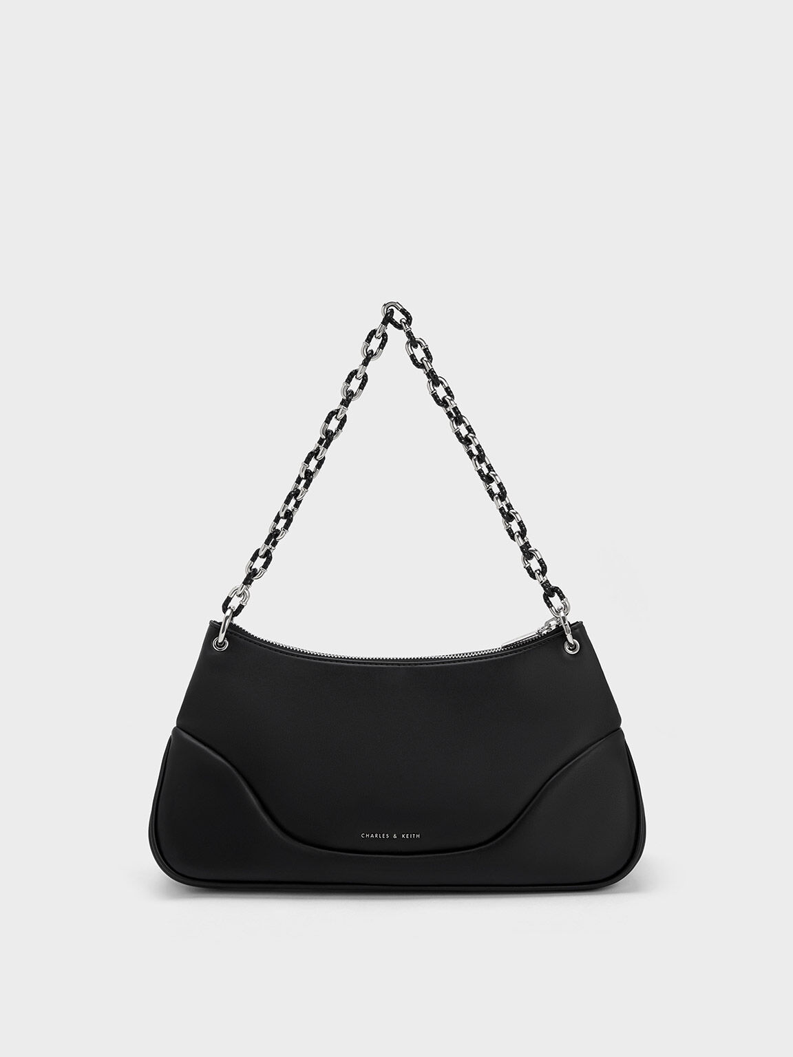 Charles and keith triangle bag best sale