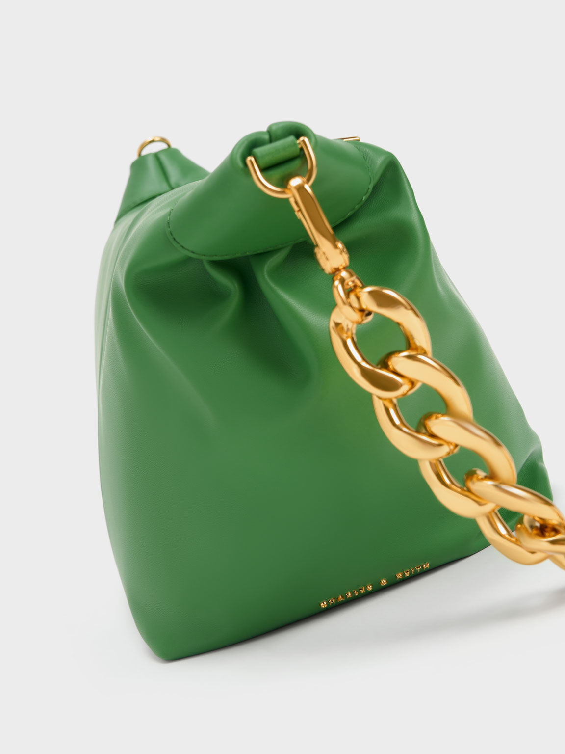 حقيبة هوبو بذراع سلسلة داكي, لون أخضر, hi-res