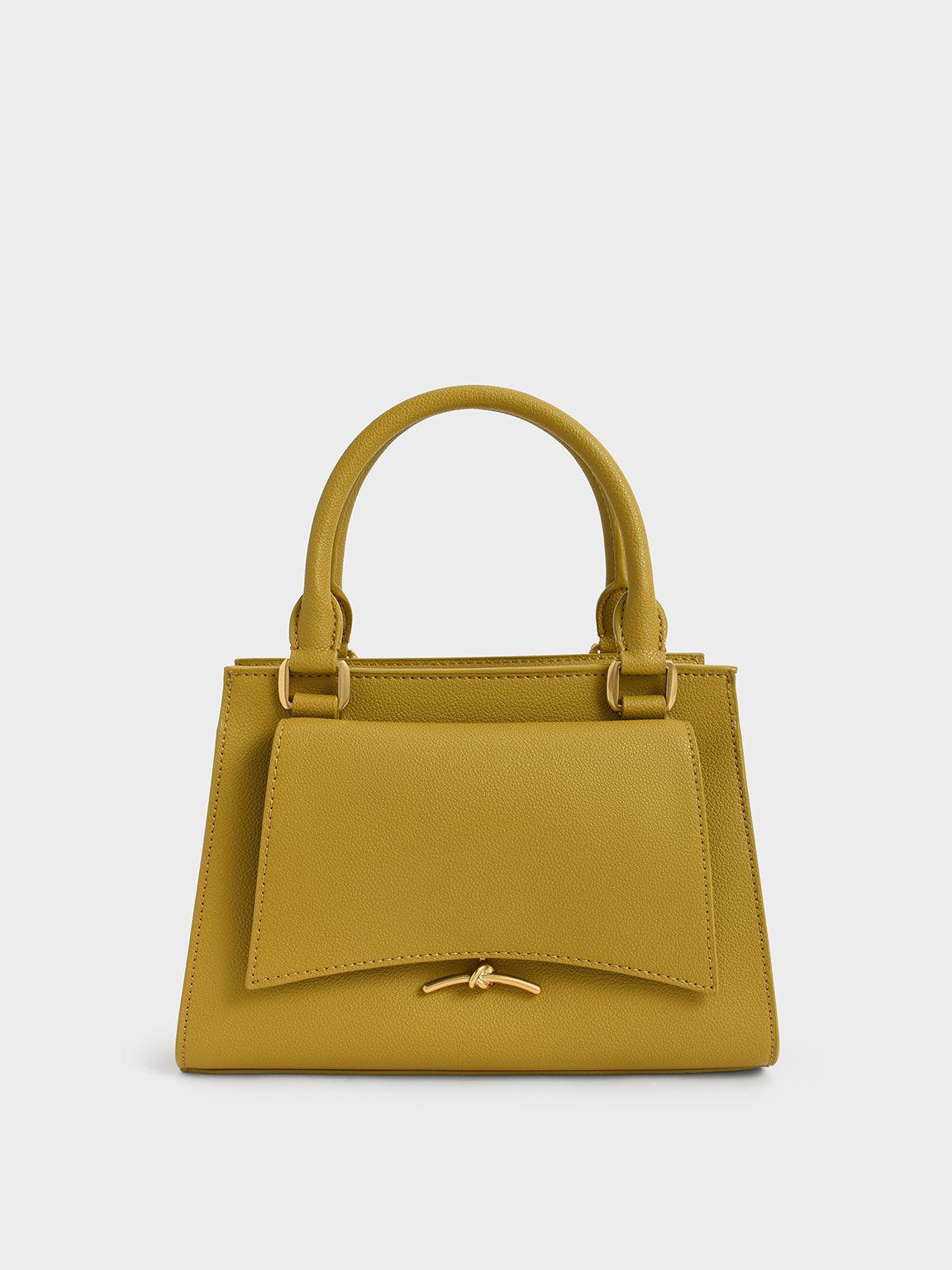 Mustard Huxley Trapeze Tote Bag CHARLES KEITH SA