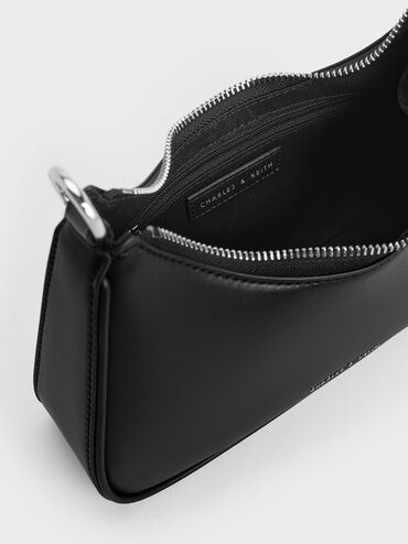 حقيبة ترابيز ذات مقبض بقفل وسلسلة مفاتيح, Noir, hi-res