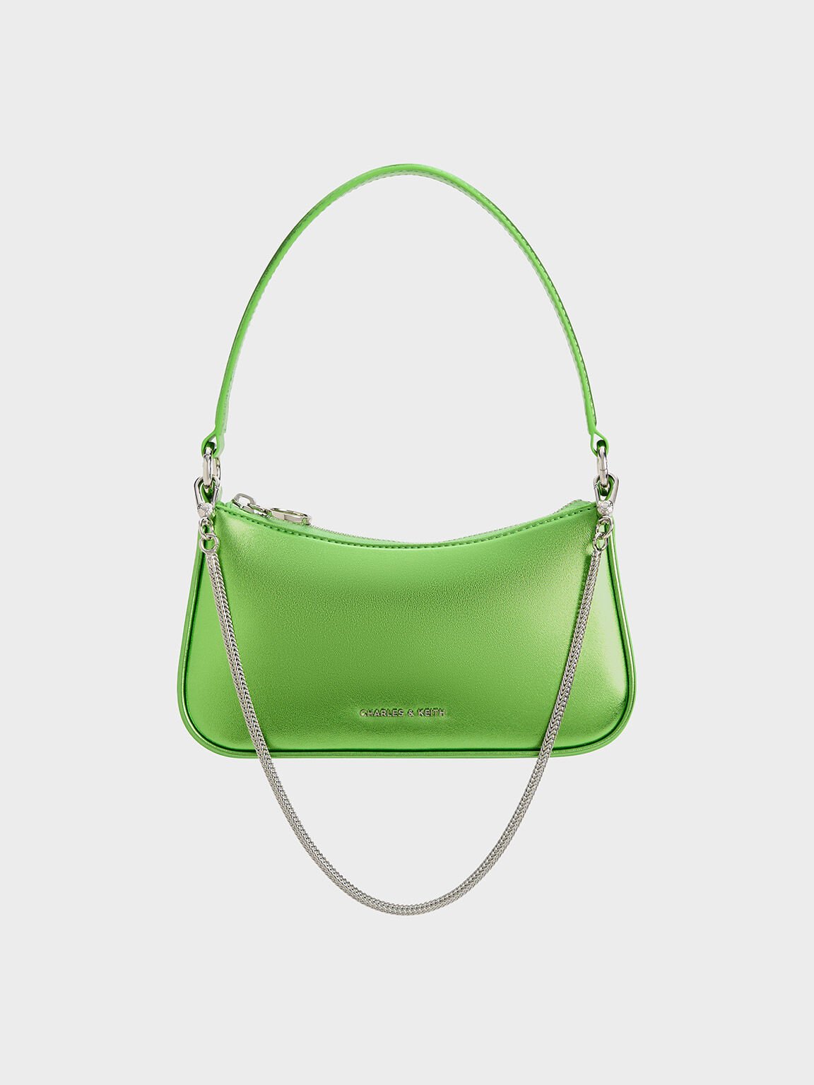 Noir Curved Shoulder Bag - CHARLES & KEITH SA