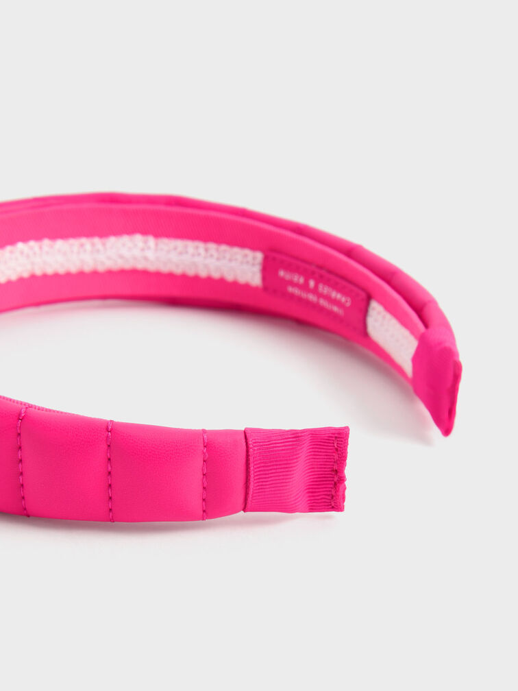 Padded Headband, Fuchsia, hi-res