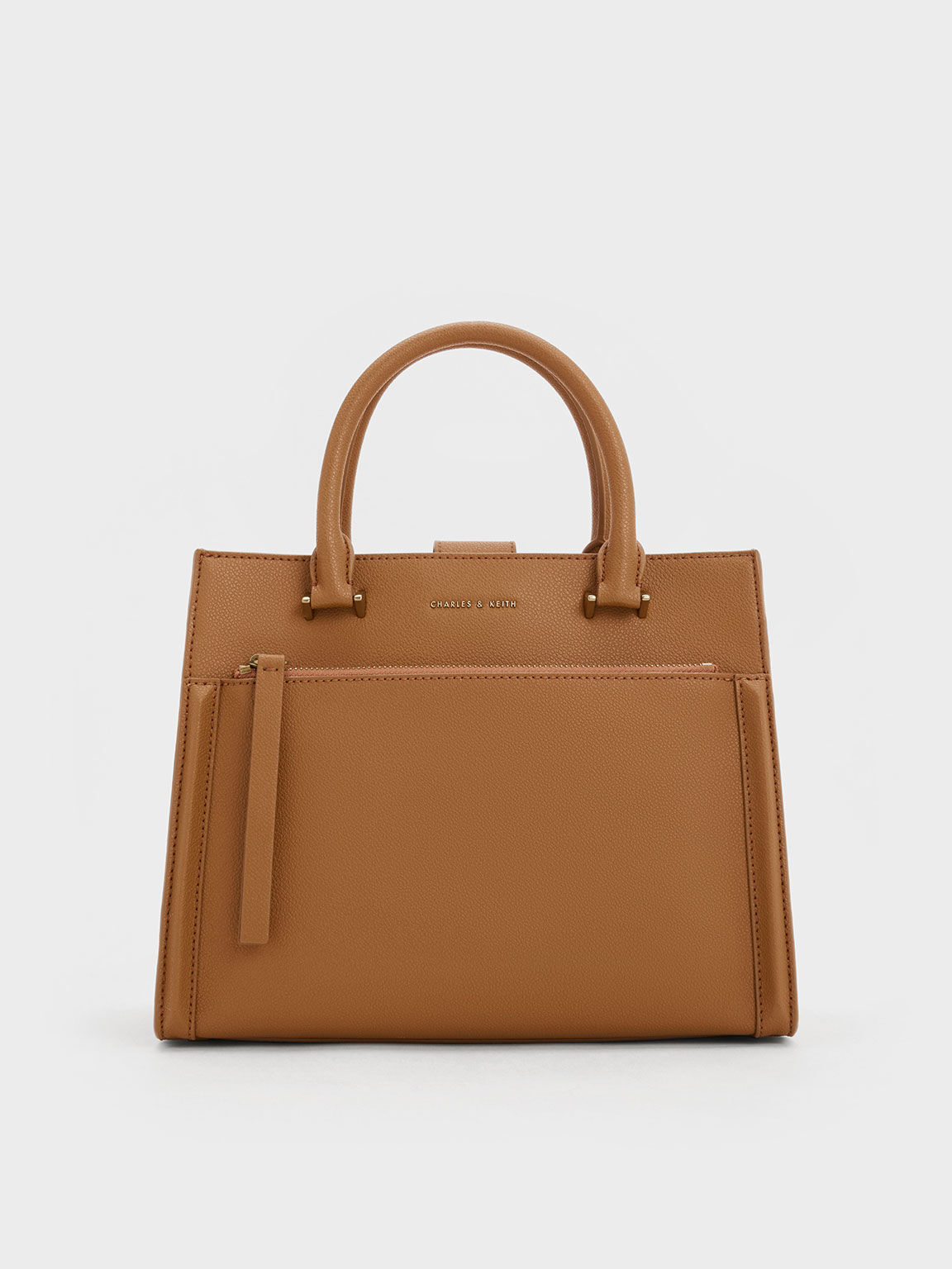 Charles and keith structured top tote bag