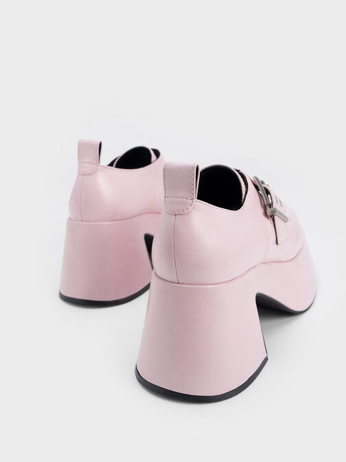 Rubina Buckled Chunky Loafers, Light Pink, hi-res
