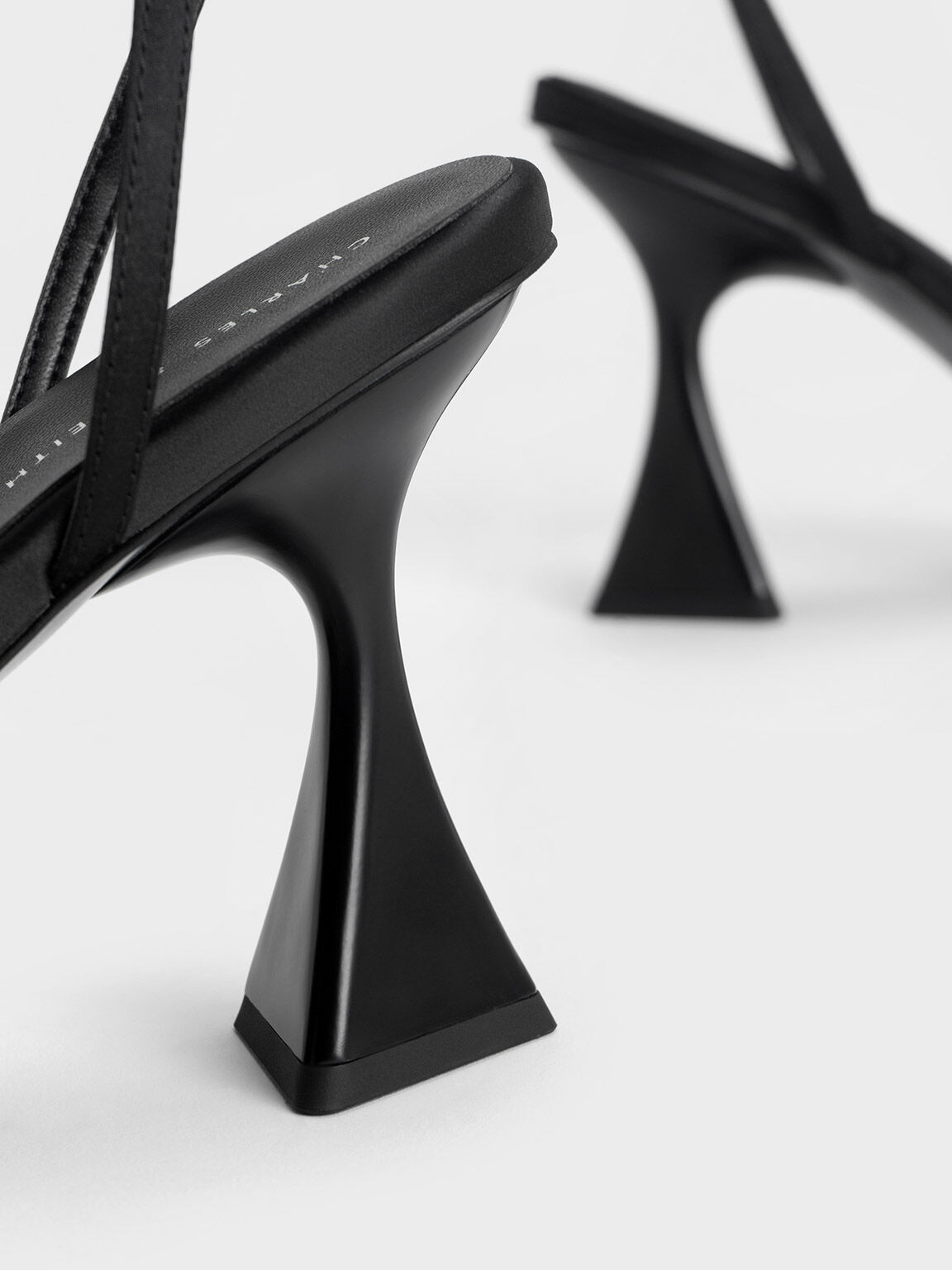 Recycled Polyester Ankle Strap Sandals, Black, hi-res