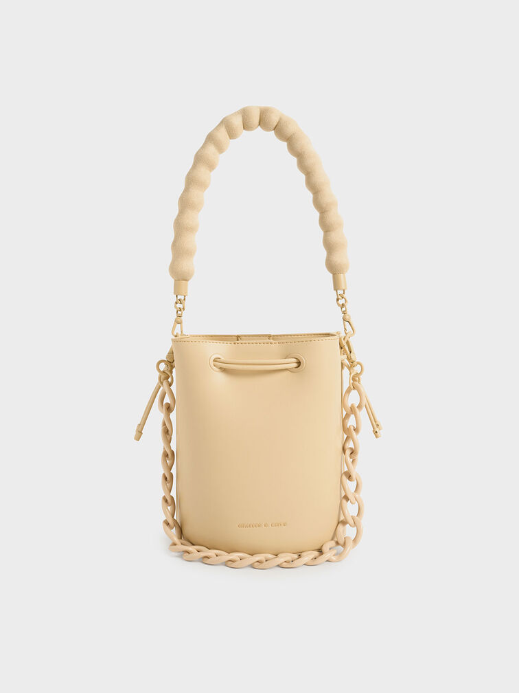 Lana Bucket Bag, Beige, hi-res