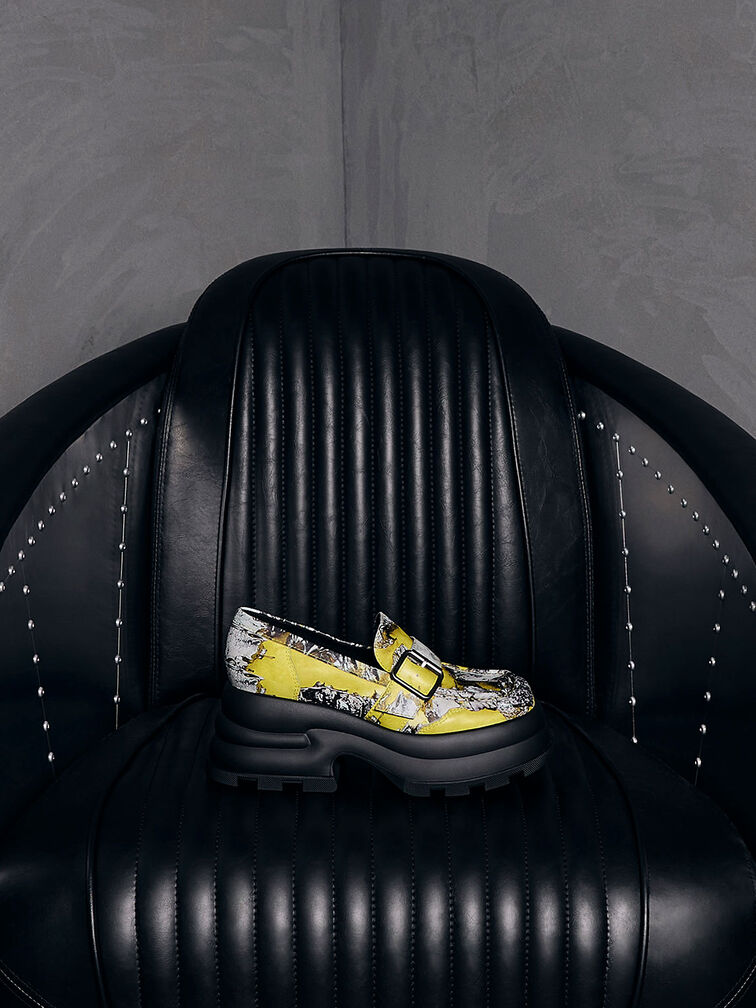 Jules Platform Buckled Loafers, Multi, hi-res