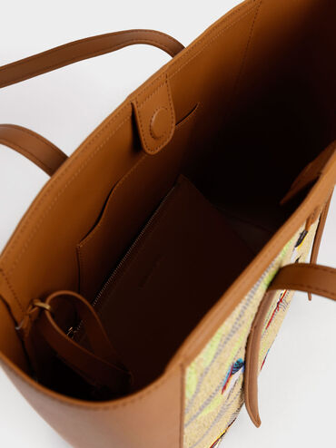 حقيبة توت فلورا جاكار بمقبض مزدوج, متعدد, hi-res