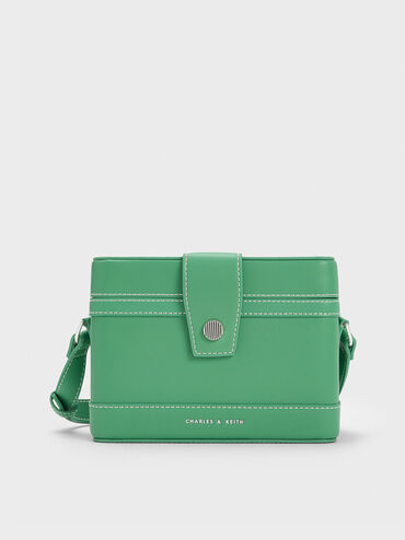 حقيبة كروس برونتي مربعة, لون أخضر, hi-res